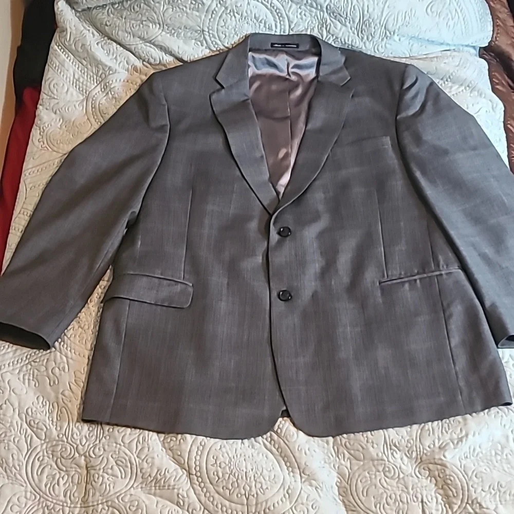 Austin Reed 48R Gray Wool 2Btn Blazer Suit Sport Coat Jacket‎
